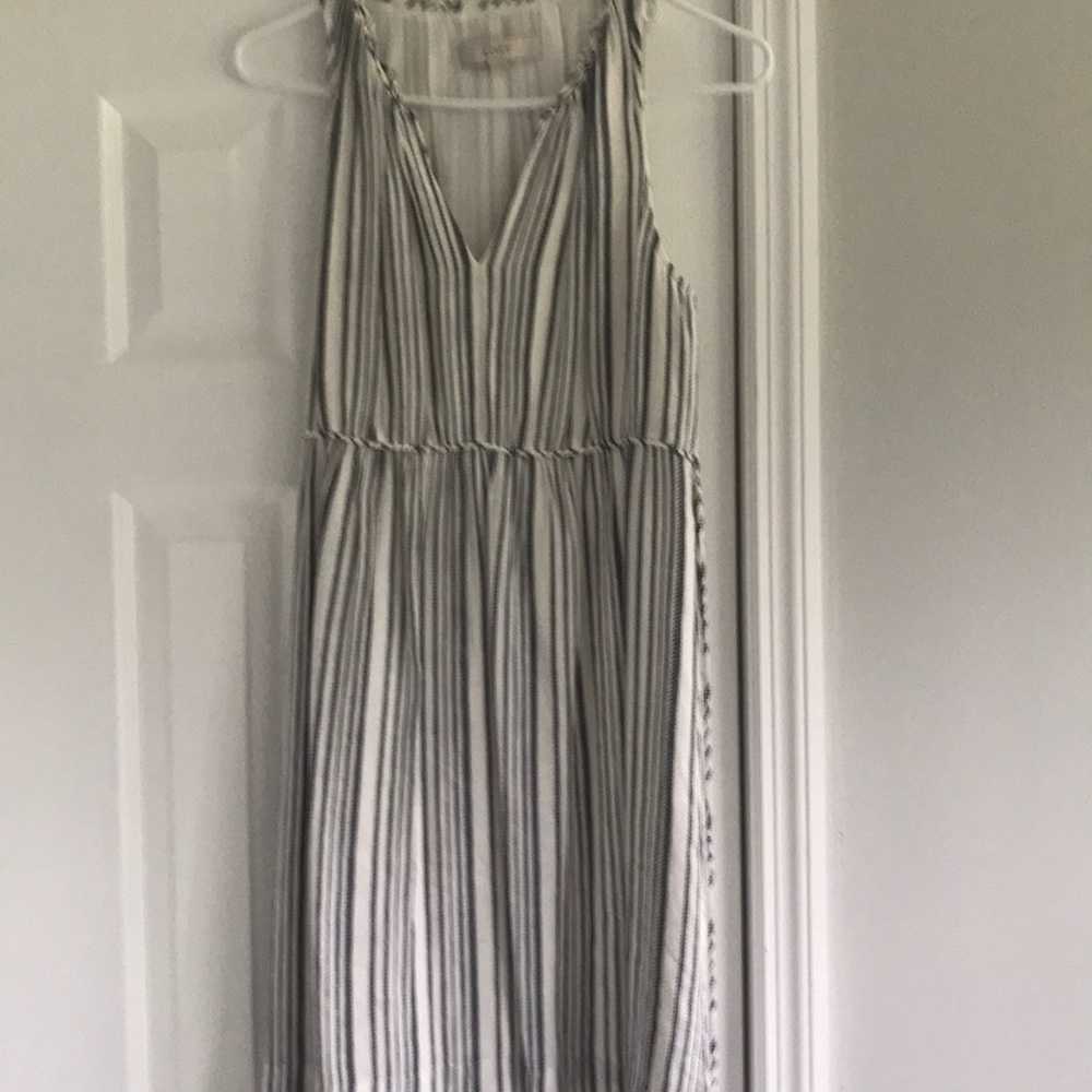 Black and White Loft Dress